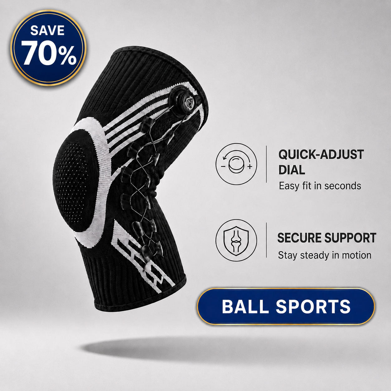 Tevanly Precision Dial Compression Knee Sleeve