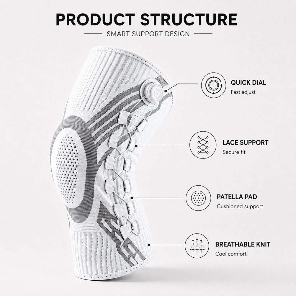 Tevanly Precision Dial Compression Knee Sleeve
