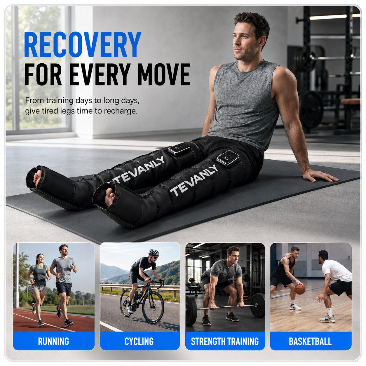 Tevanly Leg Recovery Compression Boots