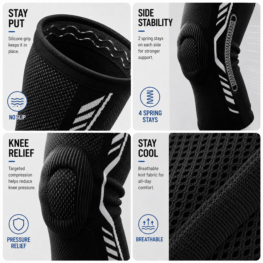 Tevanly Active Knee Support Sleeve