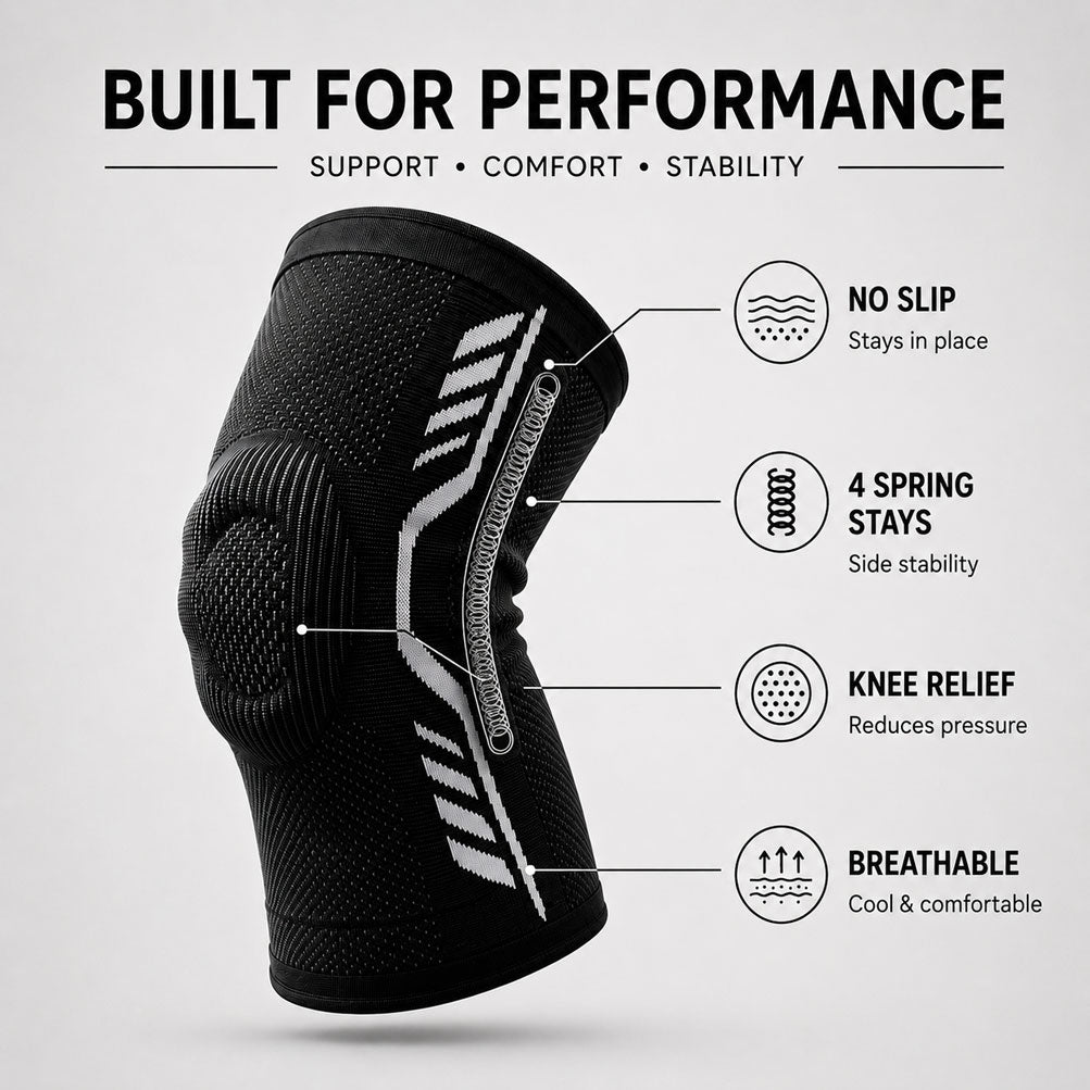 Tevanly Active Knee Support Sleeve