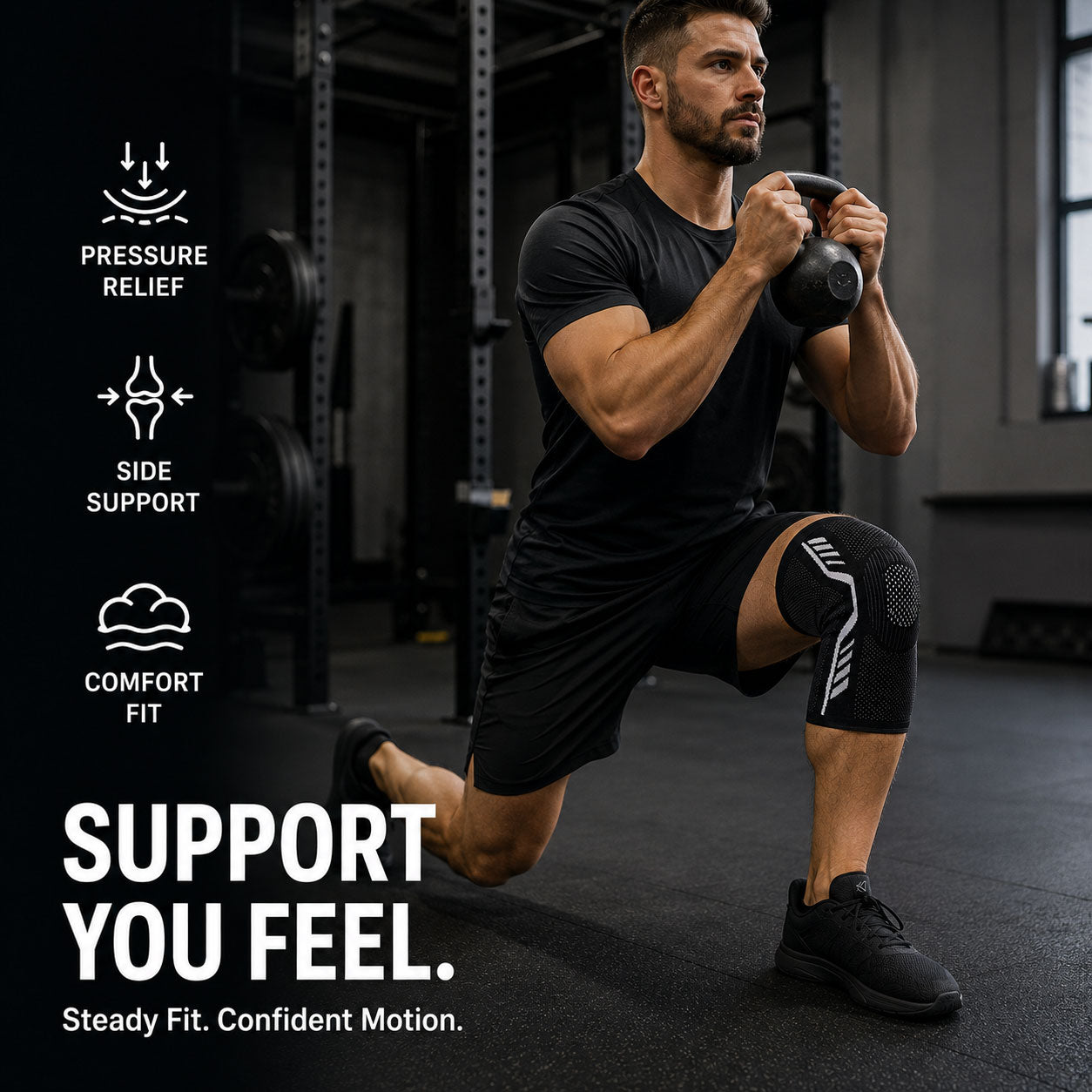 Tevanly Active Knee Support Sleeve
