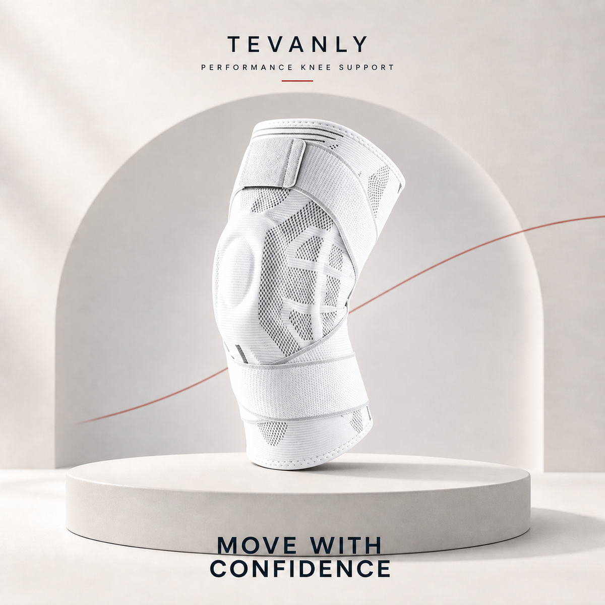 Tevanly Adjustable Compression Knee Brace