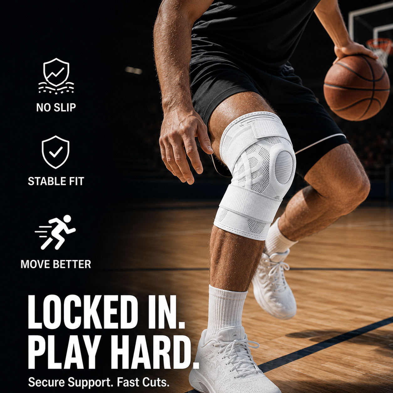 Tevanly Adjustable Compression Knee Brace